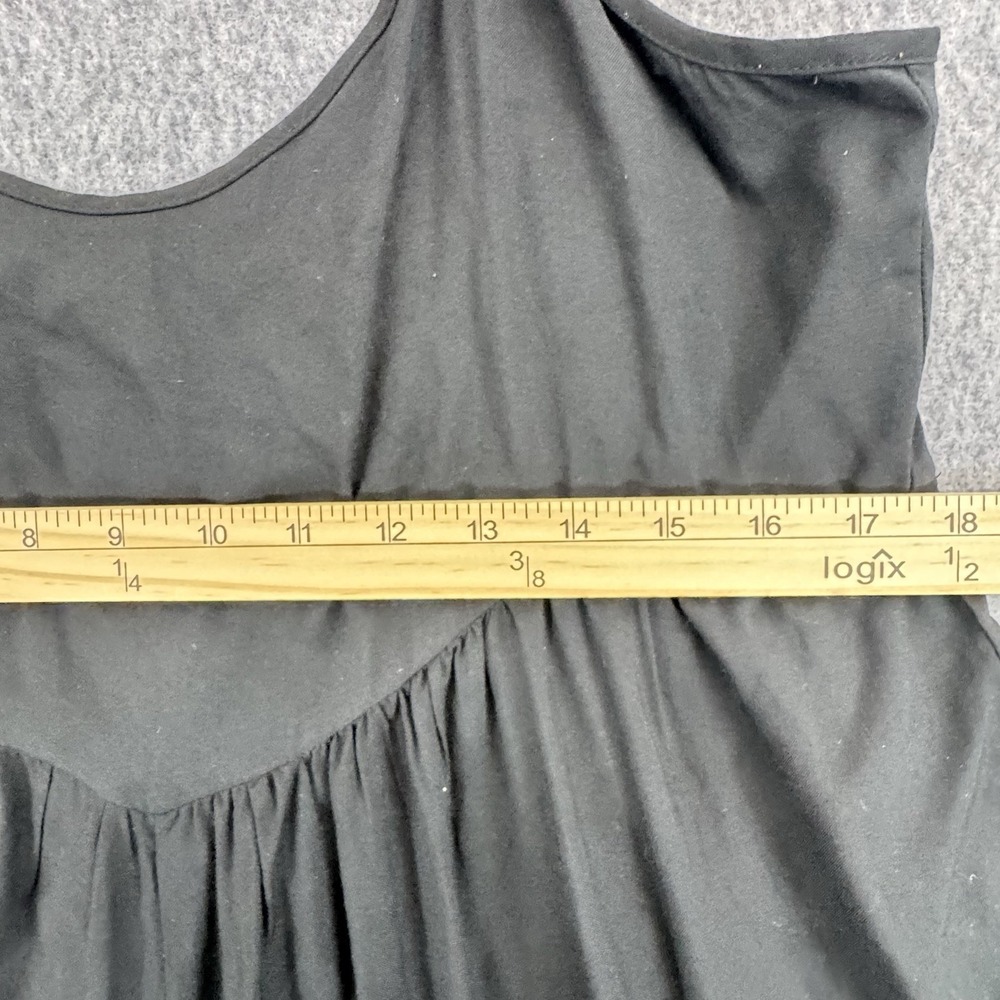 Volcom Romper M Black Lace Trim Strappy Mini Boho Festival Womens - Picture 2 of 10